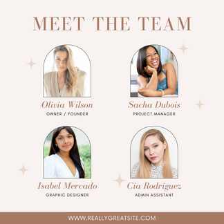 Neutral Feminine Meet the Team Instagram Post